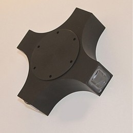 Applique da parete con luce ambientale semplice e integrata, caratteristica del paese per la protezione degli occhi, lampada da parete per esterni impermeabile da cortile con stella a croce