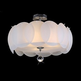 Lampadario in vetro a 3 luci, moderno, famiglia di luci a sospensione