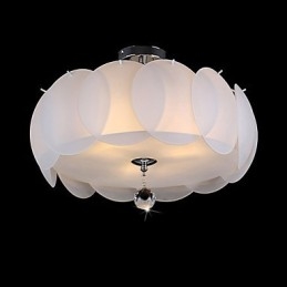 Lampadario in vetro a 3 luci, moderno, famiglia di luci a sospensione