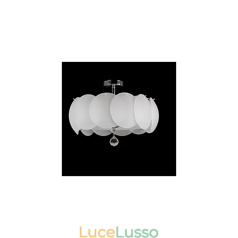 Lampadario in vetro a 3 luci, moderno, famiglia di luci a sospensione