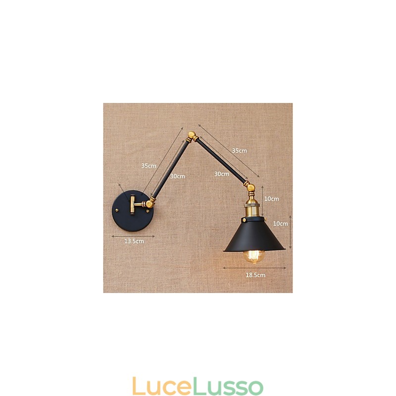 Funzione Vintage Country Galvanized per Mini Style Swing Arm Protezione degli occhi Downlight Luci per braccio oscillante