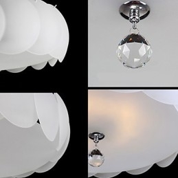 Lampadario in vetro a 3 luci, moderno, famiglia di luci a sospensione