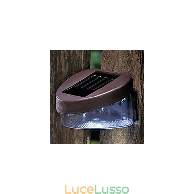 Luce solare bianca Luce da parete per percorso Paesaggio Montaggio Giardino Recinzione Luce