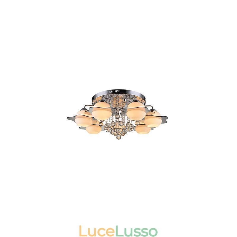 Telecomando 7 luci con luce da soffitto moderna blu rossa da montare a filo