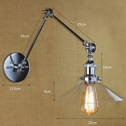 Caratteristica Vintage Country Retro Electroplate per Mini Style Swing Arm Luce Ambientale Swing