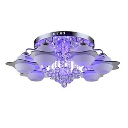 Telecomando 7 luci con luce da soffitto moderna blu rossa da montare a filo
