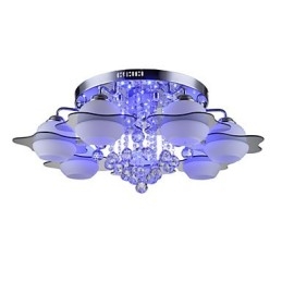 Telecomando 7 luci con luce da soffitto moderna blu rossa da montare a filo