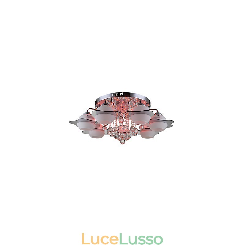 Telecomando 7 luci con luce da soffitto moderna blu rossa da montare a filo