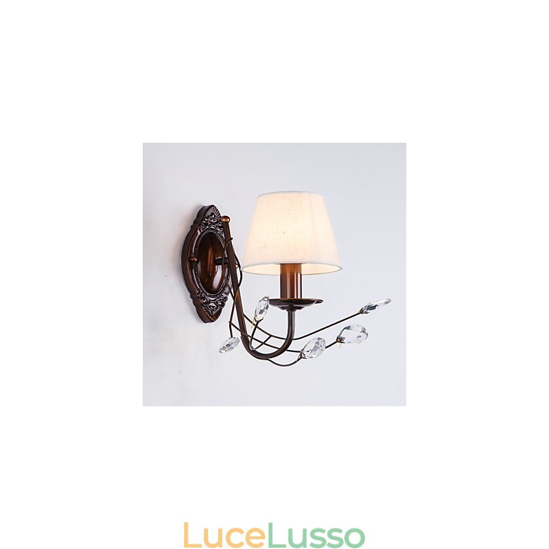 Applique da parete rustica in stile Lodge Country elettrolitica per mini applique da parete con luce ambientale