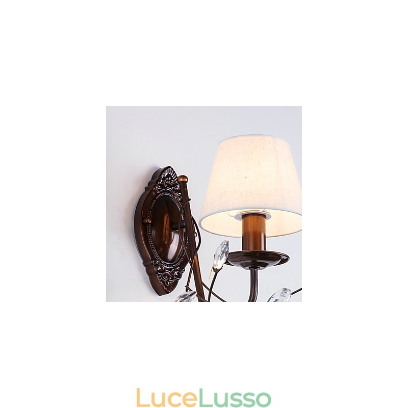 Applique da parete rustica in stile Lodge Country elettrolitica per mini applique da parete con luce ambientale