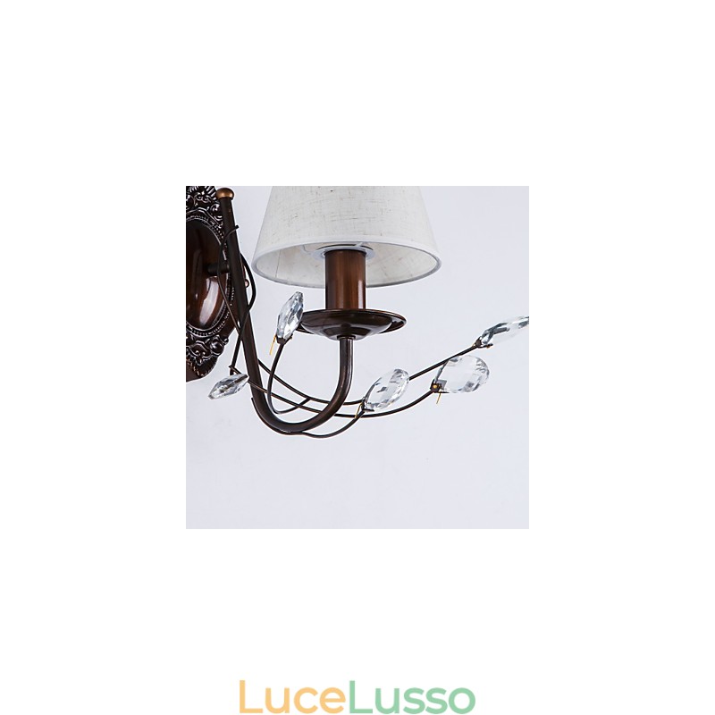 Applique da parete rustica in stile Lodge Country elettrolitica per mini applique da parete con luce ambientale