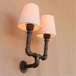 Applique da parete rustica in ottone per luce ambientale