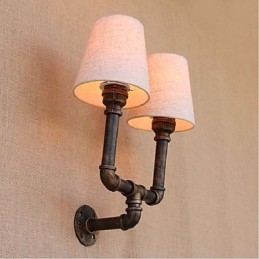 Applique da parete rustica in ottone per luce ambientale