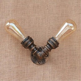 Lampada da parete decorativa piccola con tubo dell'acqua semplice Nostalgia