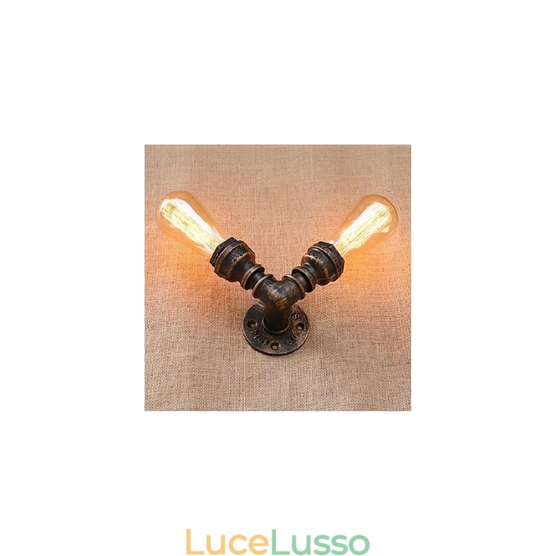 Lampada da parete decorativa piccola con tubo dell'acqua semplice Nostalgia