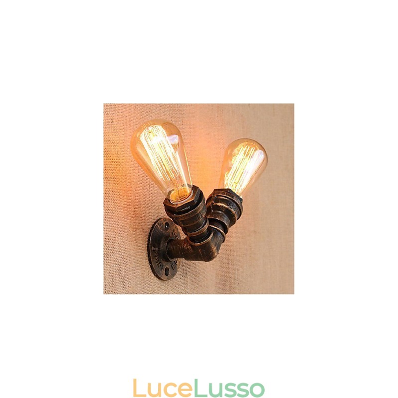 Lampada da parete decorativa piccola con tubo dell'acqua semplice Nostalgia