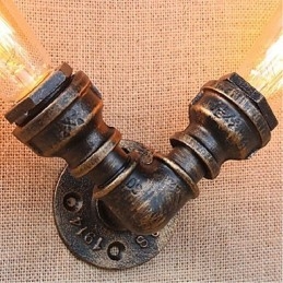 Lampada da parete decorativa piccola con tubo dell'acqua semplice Nostalgia