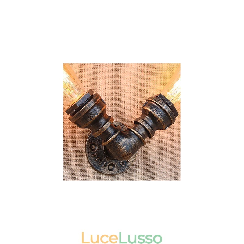 Lampada da parete decorativa piccola con tubo dell'acqua semplice Nostalgia
