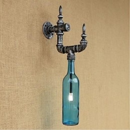Applique da parete rustica Lodge Silver Feature per luce ambientale