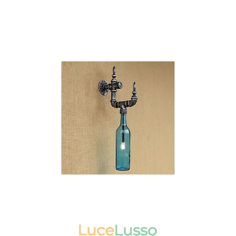 Applique da parete rustica Lodge Silver Feature per luce ambientale