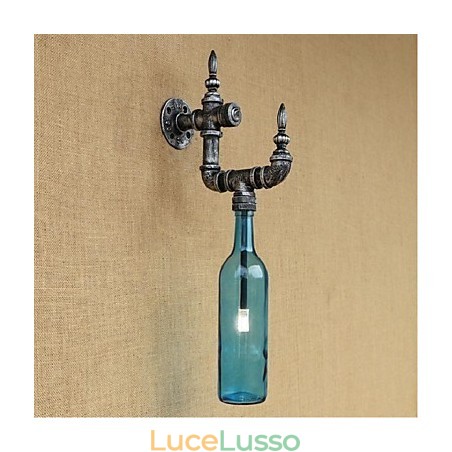 Applique da parete rustica Lodge Silver Feature per luce ambientale Applique da parete rustica Lodge Silver Feature per luce ambientale