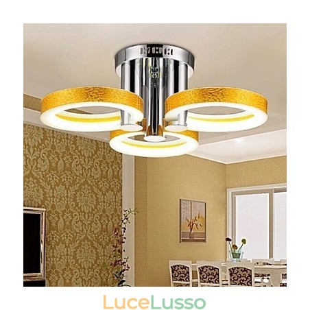 Lampadario moderno contemporaneo tradizionale classico in metallo cromato