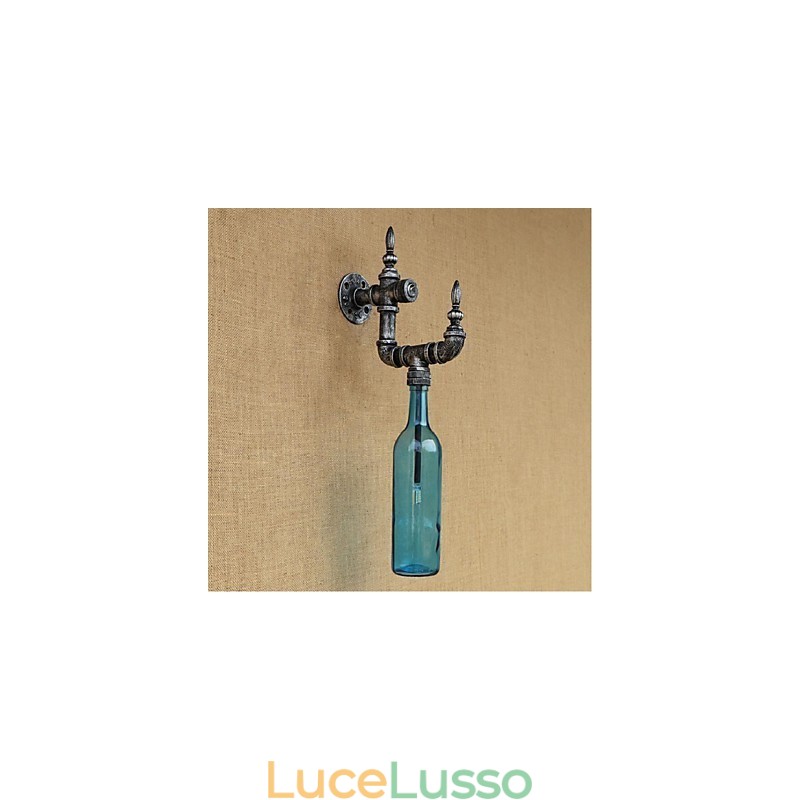 Applique da parete rustica Lodge Silver Feature per luce ambientale