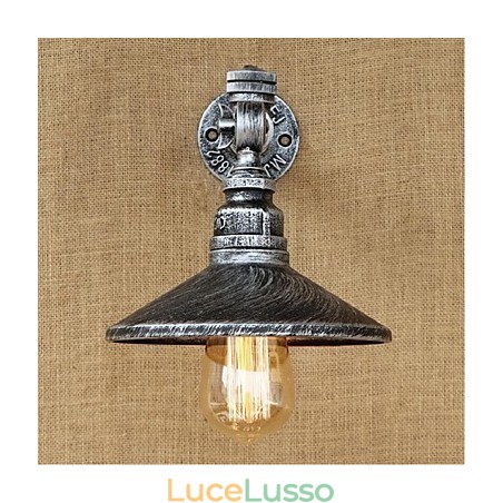 Pittura rustica Lodge Caratteristica per applique da parete con luce ambientale Applique da parete in argento Pittura rustica Lodge Caratteristica per applique da parete con luce ambientale Applique da parete in argento