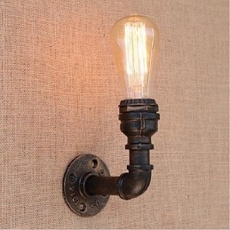 Lampada da parete decorativa piccola con tubo dell'acqua semplice Nostalgia