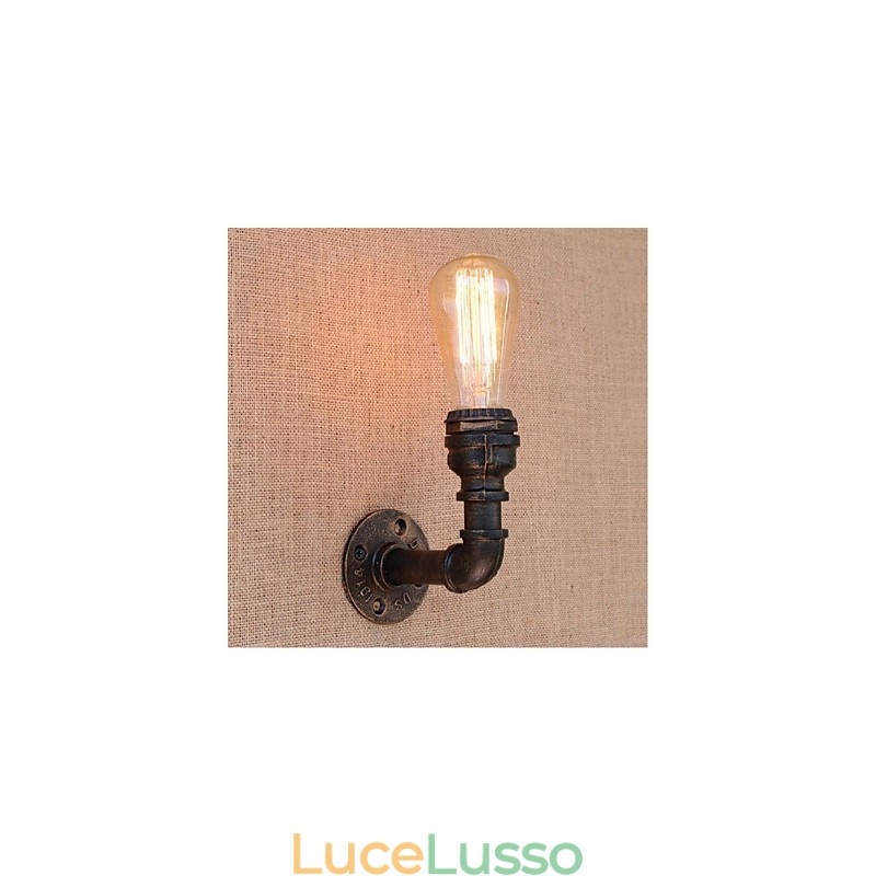 Lampada da parete decorativa piccola con tubo dell'acqua semplice Nostalgia