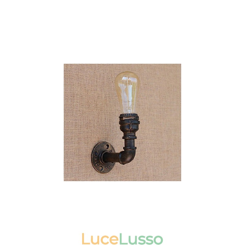 Lampada da parete decorativa piccola con tubo dell'acqua semplice Nostalgia