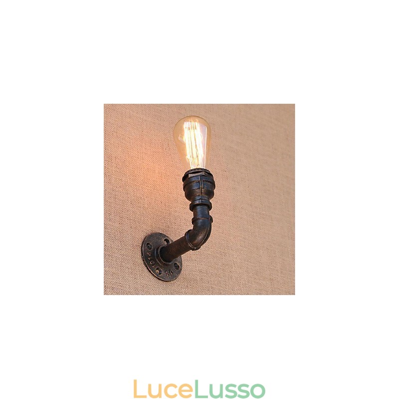 Lampada da parete decorativa piccola con tubo dell'acqua semplice Nostalgia