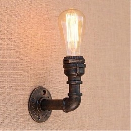 Lampada da parete decorativa piccola con tubo dell'acqua semplice Nostalgia