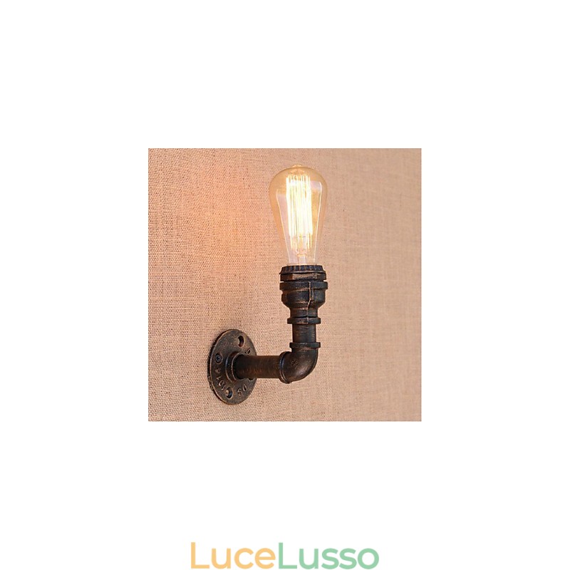 Lampada da parete decorativa piccola con tubo dell'acqua semplice Nostalgia