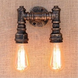 Lampada da parete decorativa piccola con tubo dell'acqua semplice Nostalgia