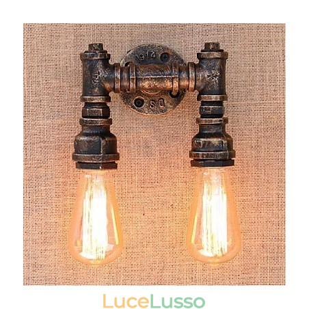 Lampada da parete decorativa piccola con tubo dell'acqua semplice Nostalgia Lampada da parete decorativa piccola con tubo dell'acqua semplice Nostalgia