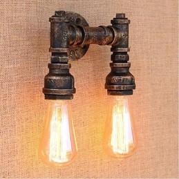 Lampada da parete decorativa piccola con tubo dell'acqua semplice Nostalgia
