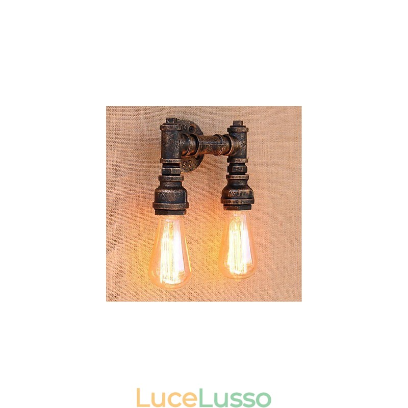 Lampada da parete decorativa piccola con tubo dell'acqua semplice Nostalgia