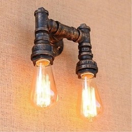 Lampada da parete decorativa piccola con tubo dell'acqua semplice Nostalgia