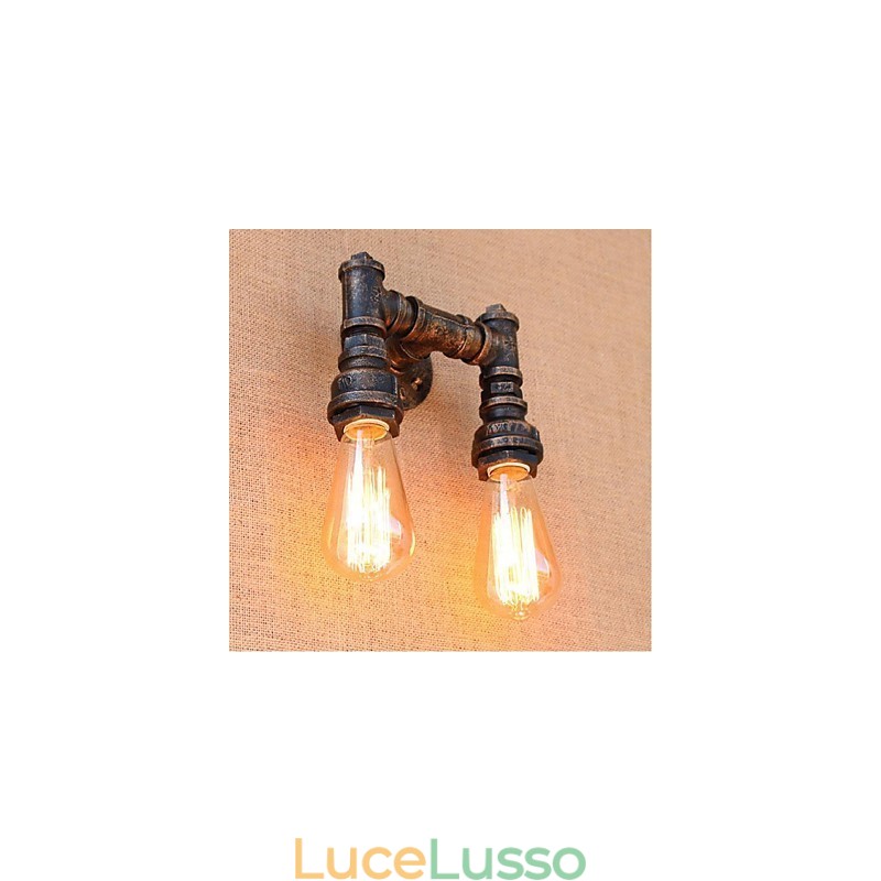 Lampada da parete decorativa piccola con tubo dell'acqua semplice Nostalgia
