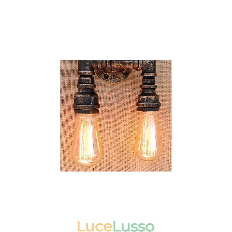Lampada da parete decorativa piccola con tubo dell'acqua semplice Nostalgia