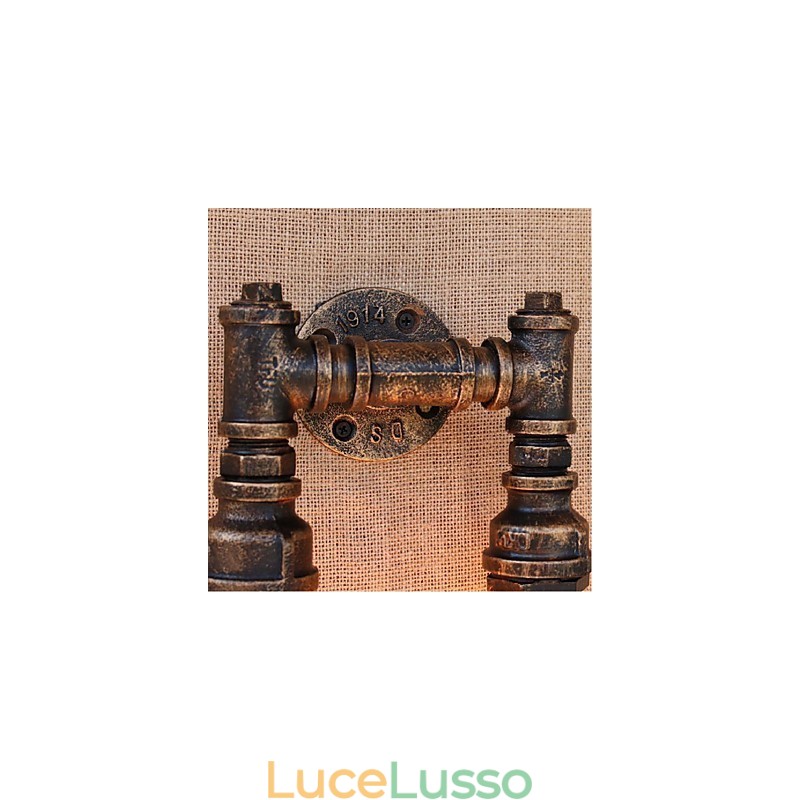 Lampada da parete decorativa piccola con tubo dell'acqua semplice Nostalgia