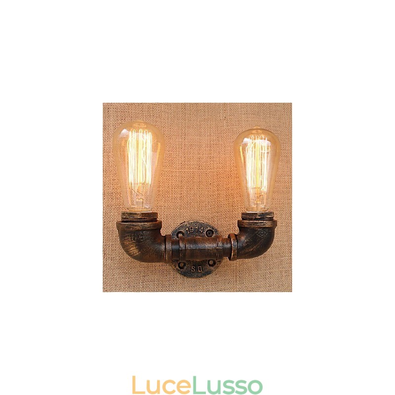 Lampada da parete decorativa piccola con tubo dell'acqua semplice Nostalgia
