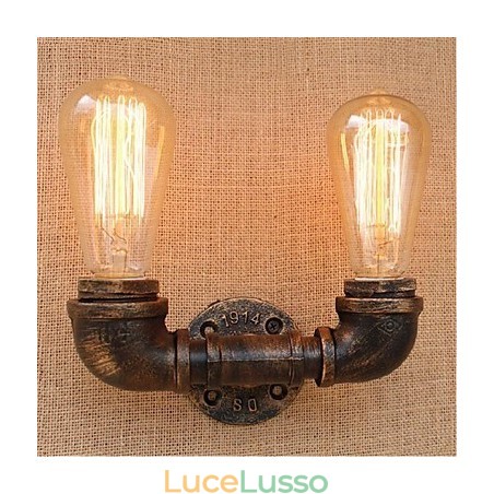 Lampada da parete decorativa piccola con tubo dell'acqua semplice Nostalgia Lampada da parete decorativa piccola con tubo dell'acqua semplice Nostalgia