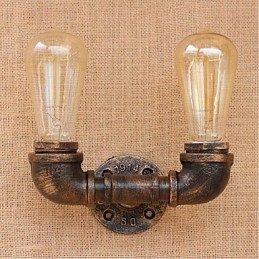 Lampada da parete decorativa piccola con tubo dell'acqua semplice Nostalgia
