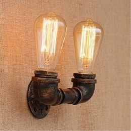 Lampada da parete decorativa piccola con tubo dell'acqua semplice Nostalgia
