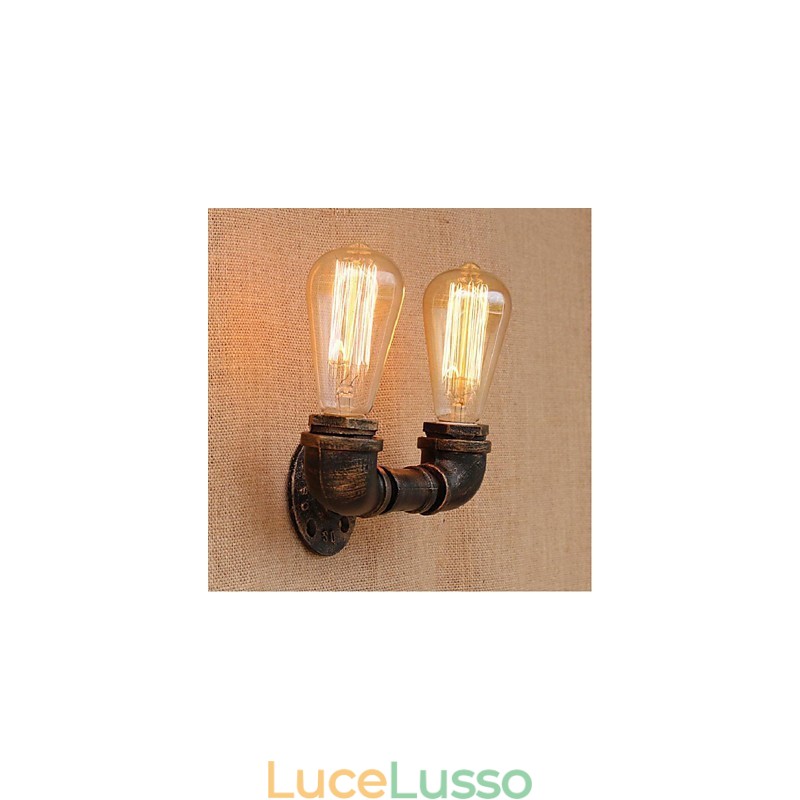 Lampada da parete decorativa piccola con tubo dell'acqua semplice Nostalgia