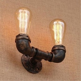 Lampada da parete decorativa piccola con tubo dell'acqua semplice Nostalgia