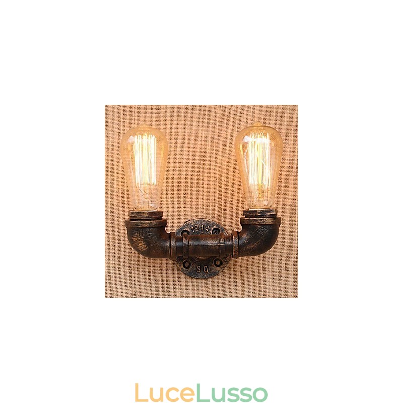 Lampada da parete decorativa piccola con tubo dell'acqua semplice Nostalgia