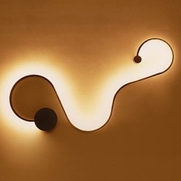 Moderne luci da parete creative in metallo soggiorno corridoio camera da letto camere d'albergo comodino decorazione illuminazione